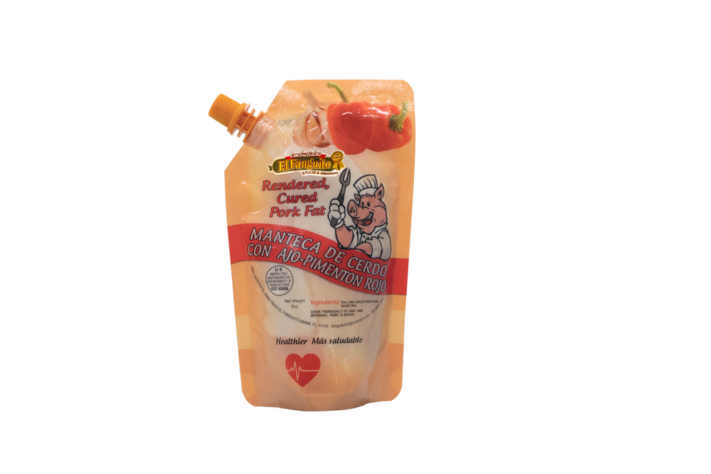 El Fanguito Manteca Criolla de Cerdo con Ajo-Pimiento Rojo