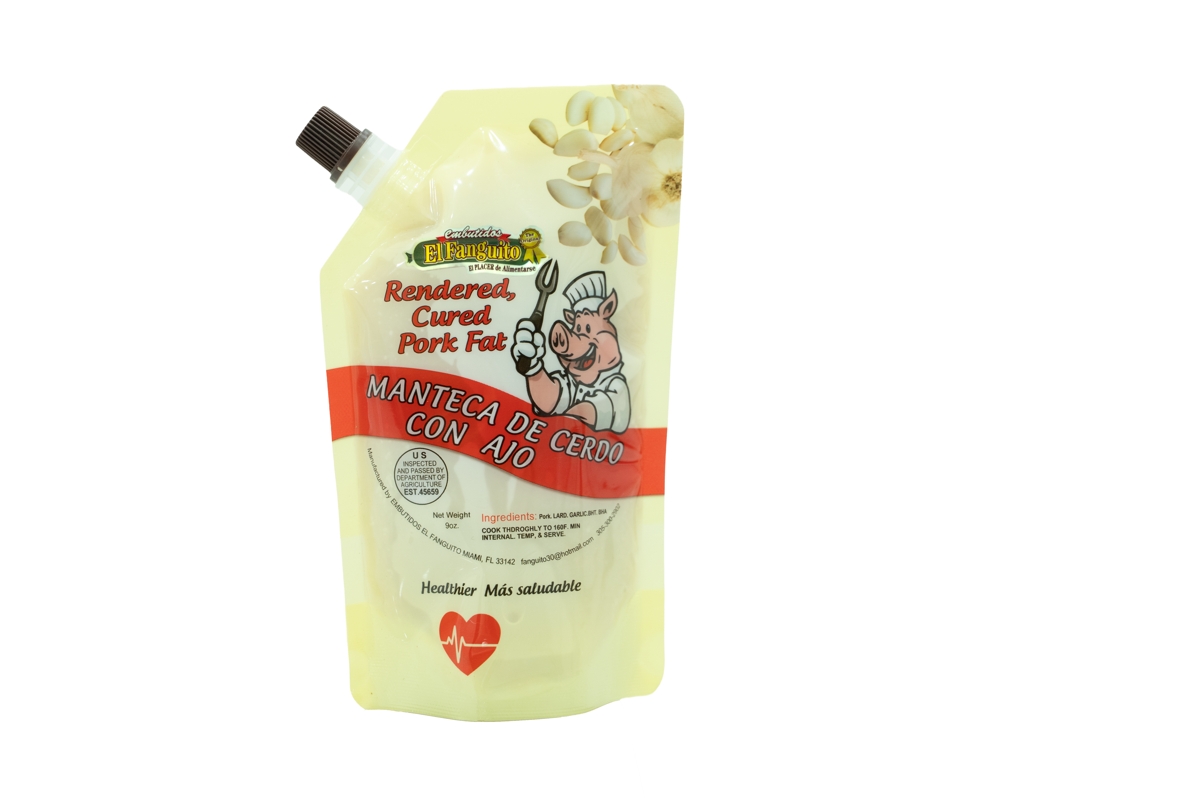 El Fanguito Manteca Criolla de Cerdo con Ajo