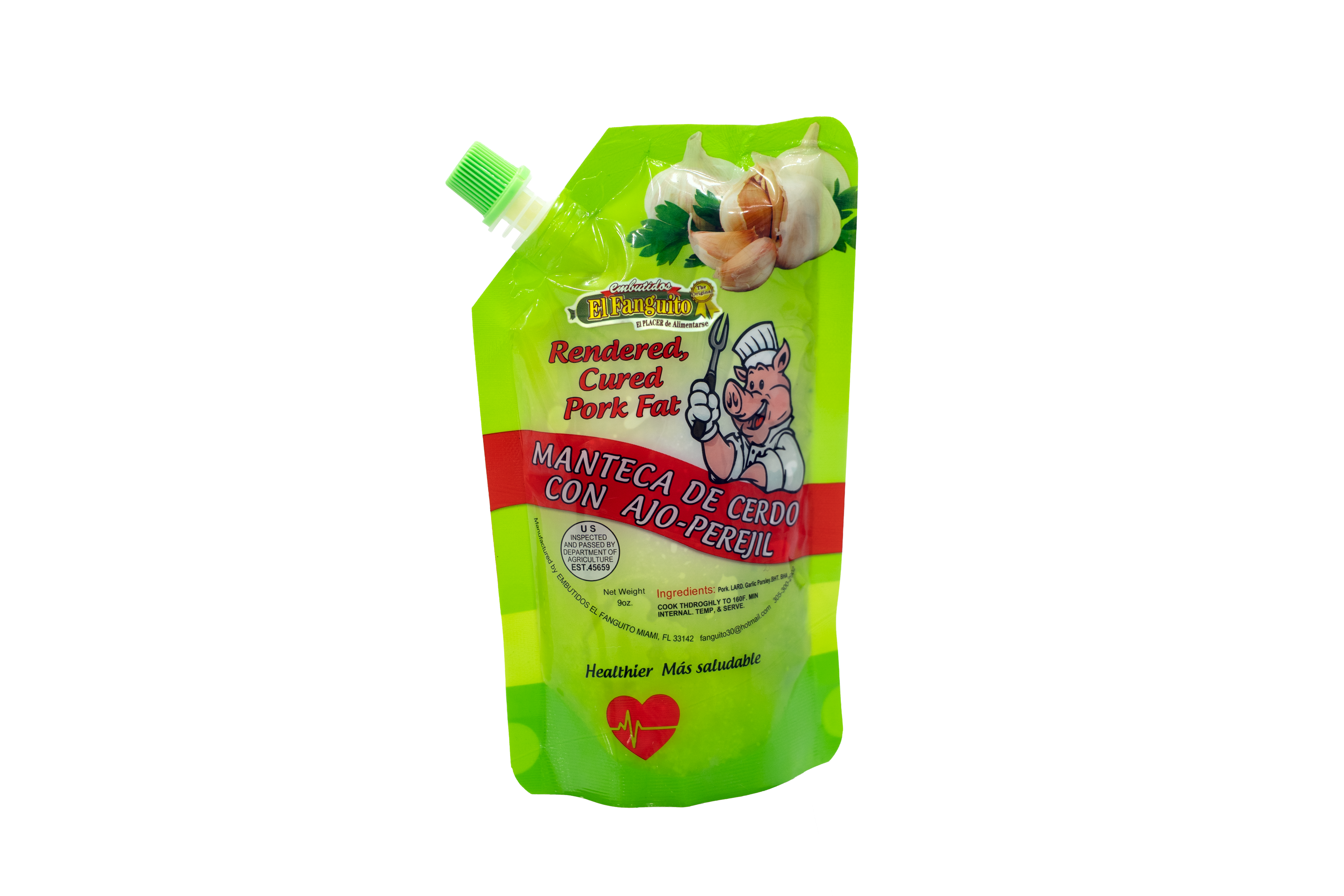 El Fanguito Manteca Criolla de Cerdo con Ajo-Perejil