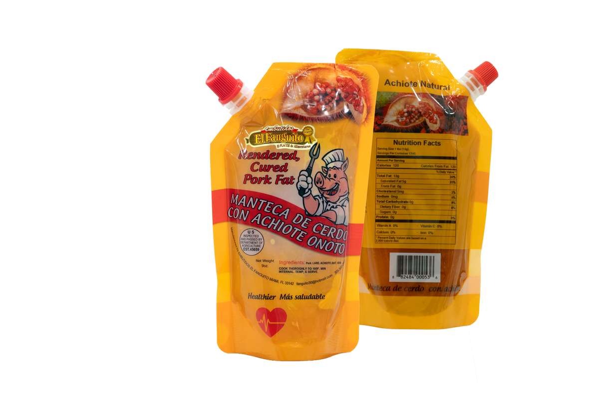 El Fanguito Manteca Criolla de Cerdo con Achiote