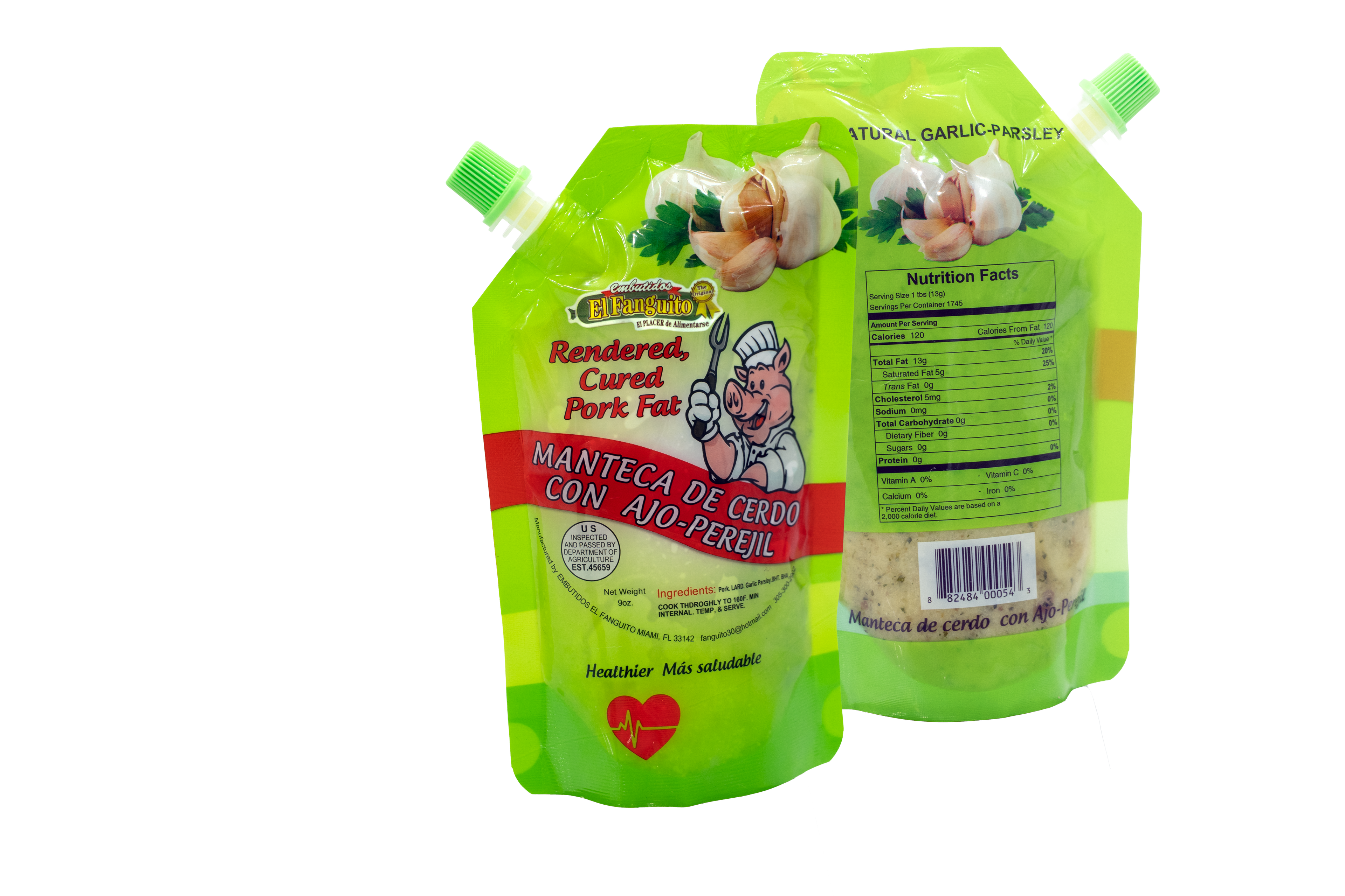 El Fanguito Manteca Criolla de Cerdo con Ajo-Perejil